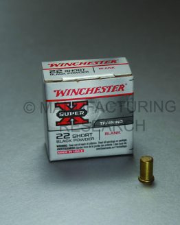 22 short blanks black powder Winchester