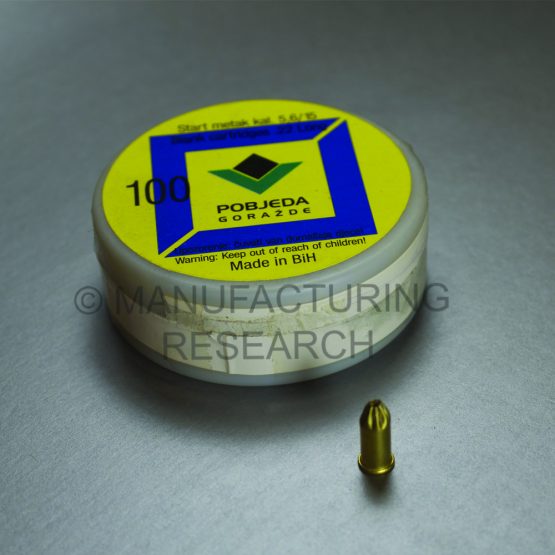 22 LR blanks crimped Pobjeda